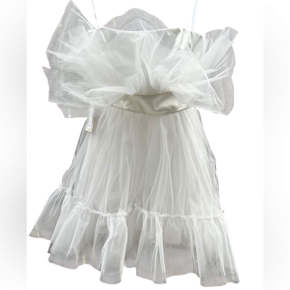 Katie May Elle Mini Wedding Dress in White Tulle
